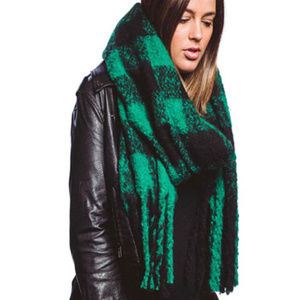 Gingham Soft Oblong Scarf